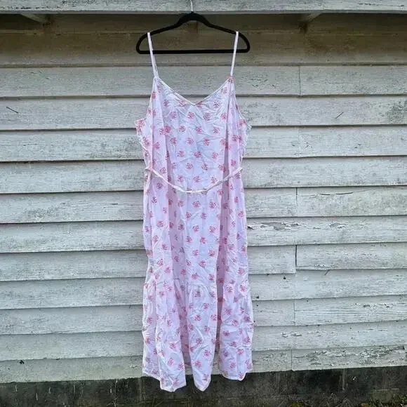 Universal thread, cotton, Sleeveless Maxi Sundress adjustable, straps Plus Size - Picture 4 of 9